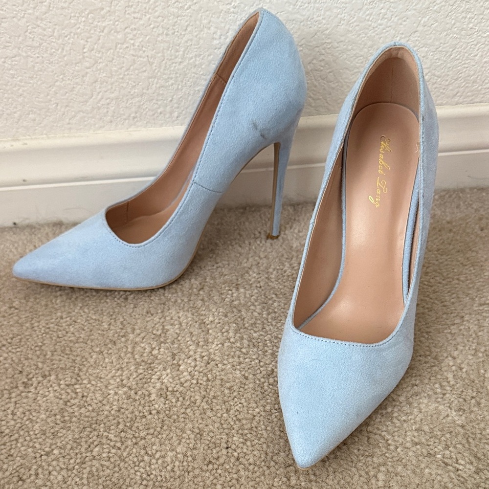 Elegant Sky Blue High Heels